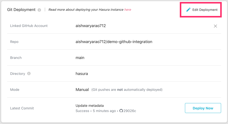 Setup GitHub Integration