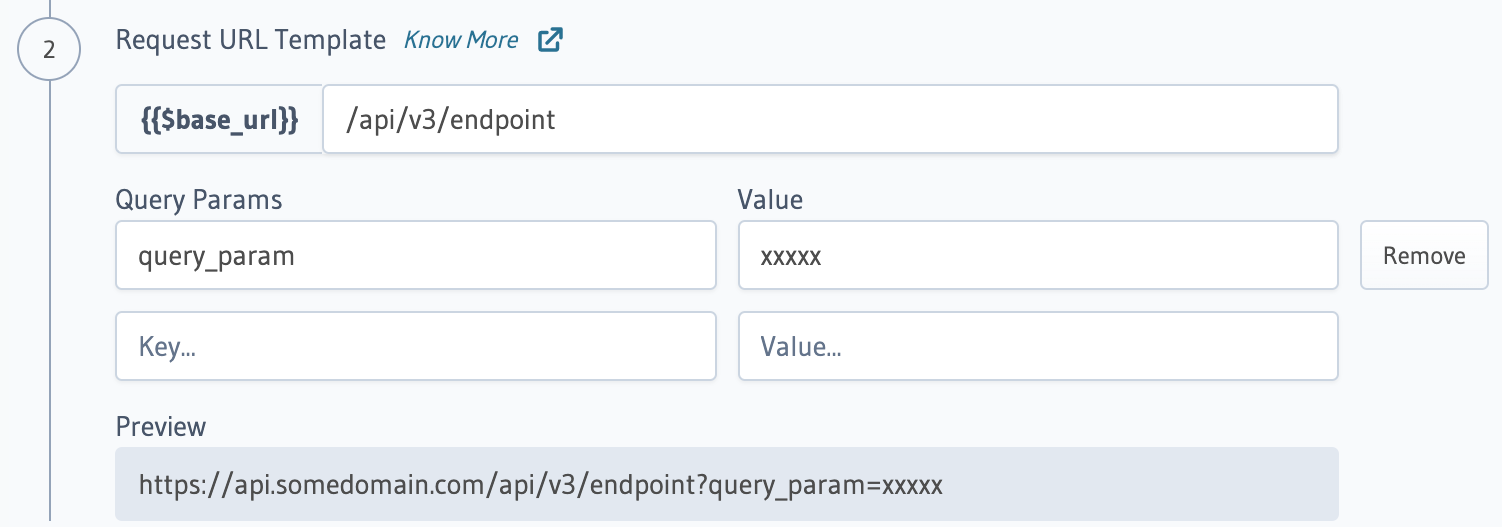 Console event trigger request options transformation