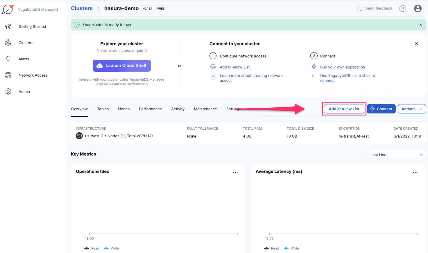 Add IP Allow List on Yugabyte